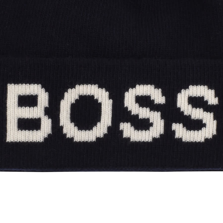 Alternative Image for ProductBOSS Logo Beanie Hat Navy3
